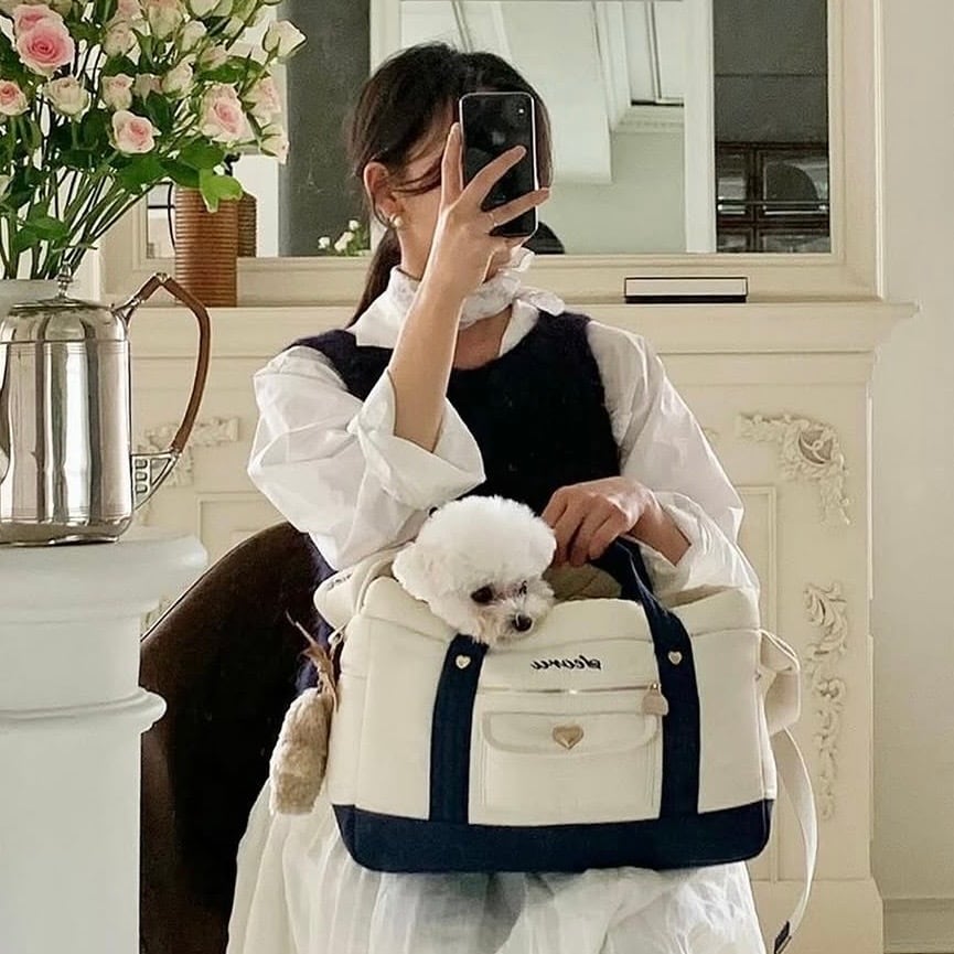 S即納/クッション付き【seoru】Pillow bag ( navy ) | ropet