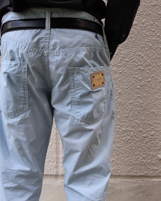 【DOLCE&GABBANA】coloring slim fit trousers
