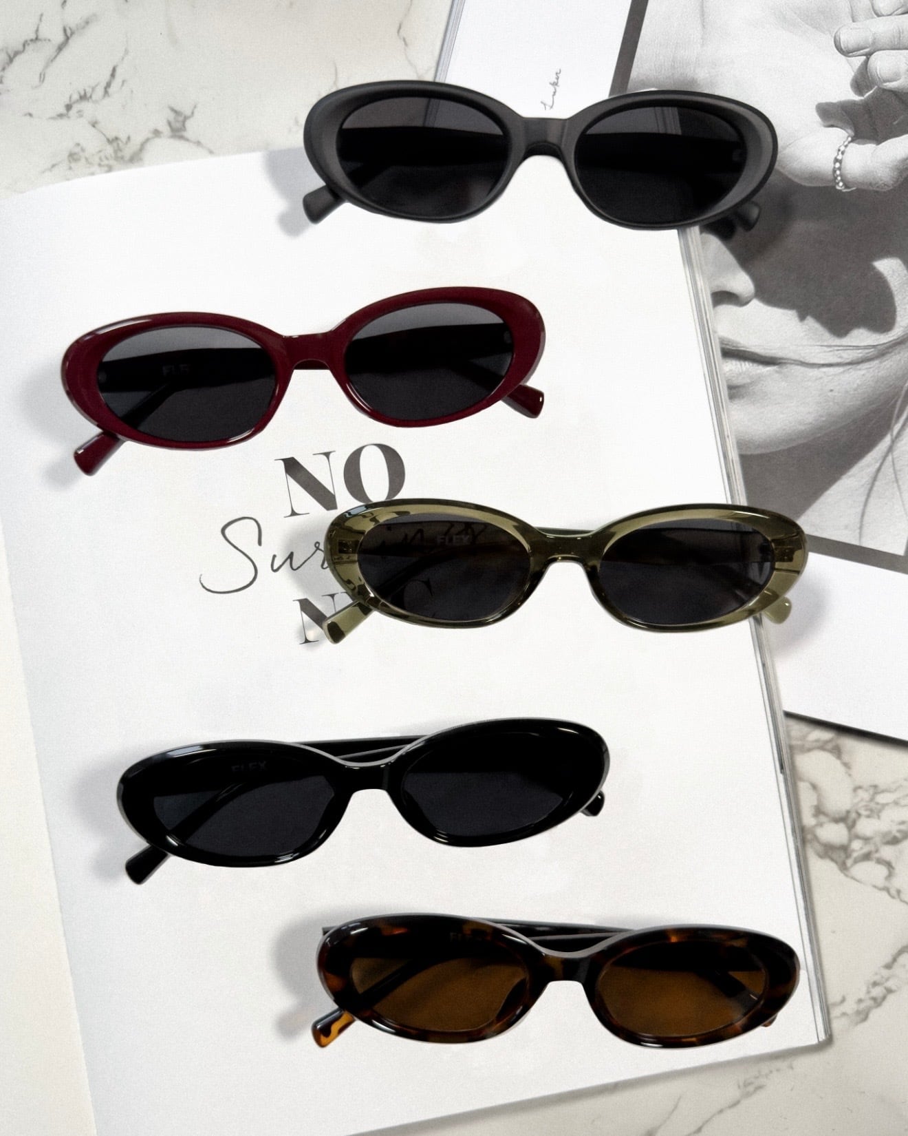 5colors】slim oval sunglasses | FLEX公式｜SNSで話題のアイウェア