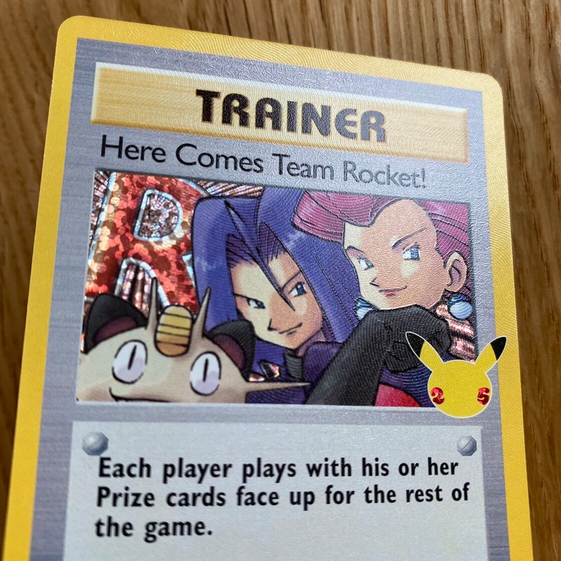 ロケット団参上！ 英語版ポケモンカード 25周年記念 （Here Comes Team 
