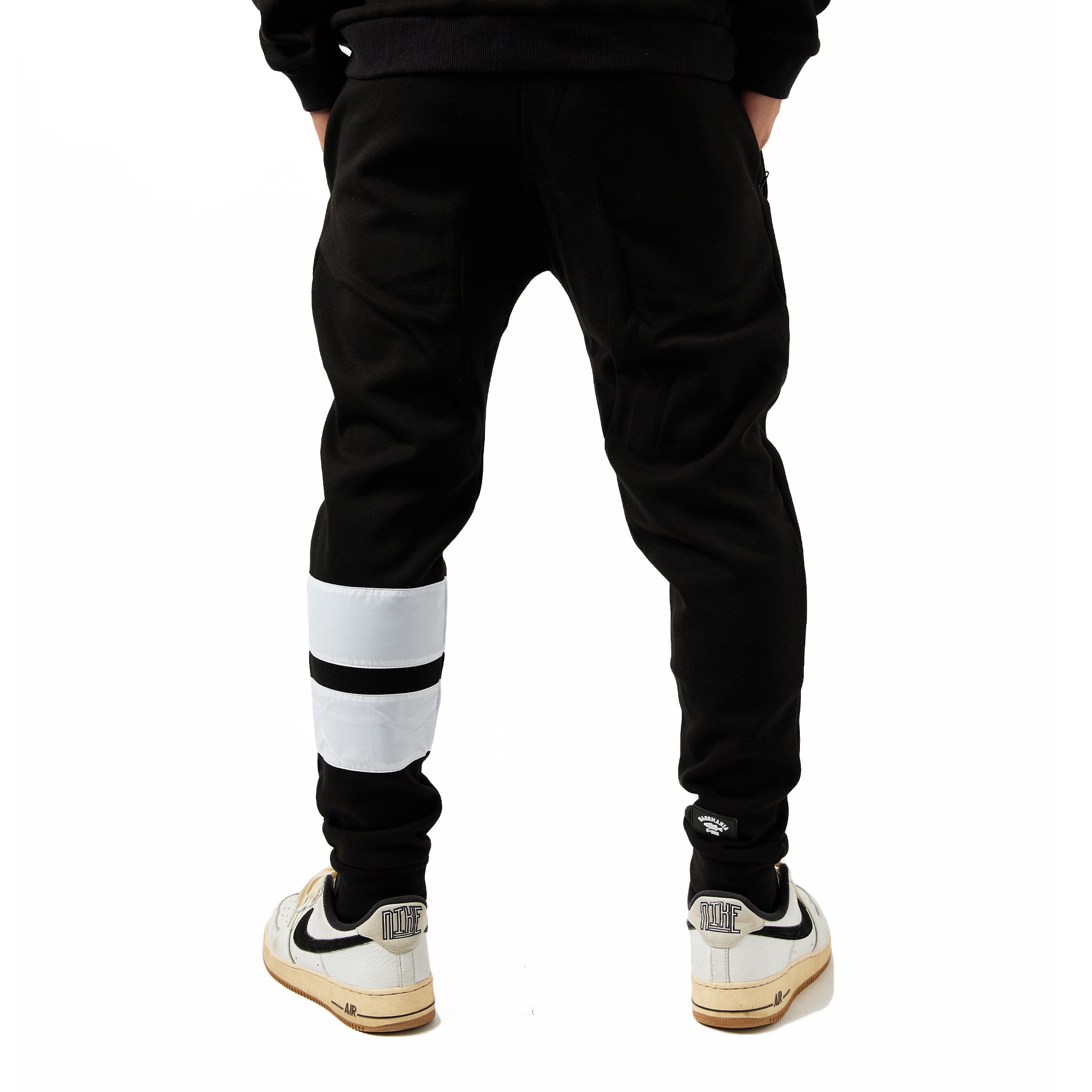 ライン切り替えスウェットジョガーパンツ [BLK/WHT] [限定生産