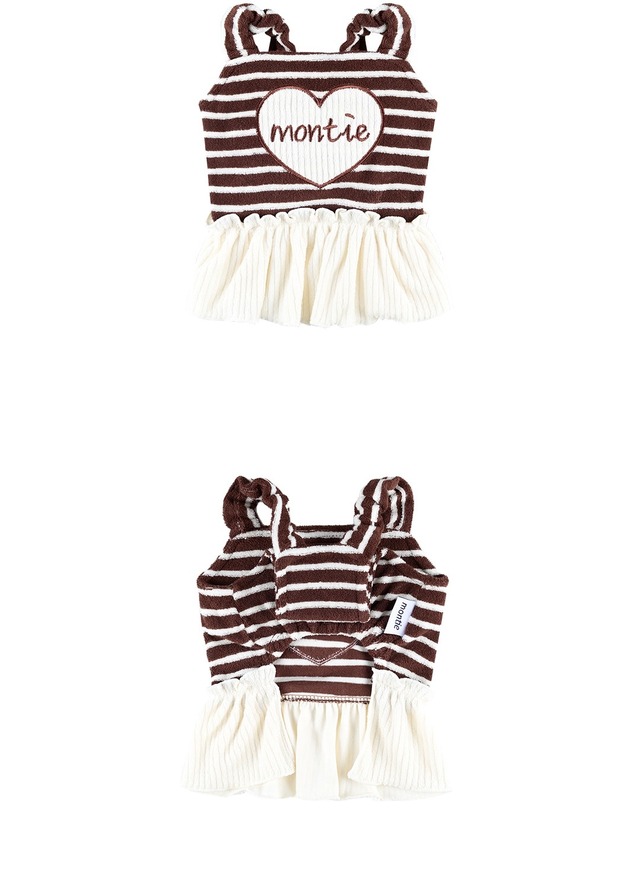 【送料無料期間】お洋服全体に伸縮性があり快適ウェア(BROWN)