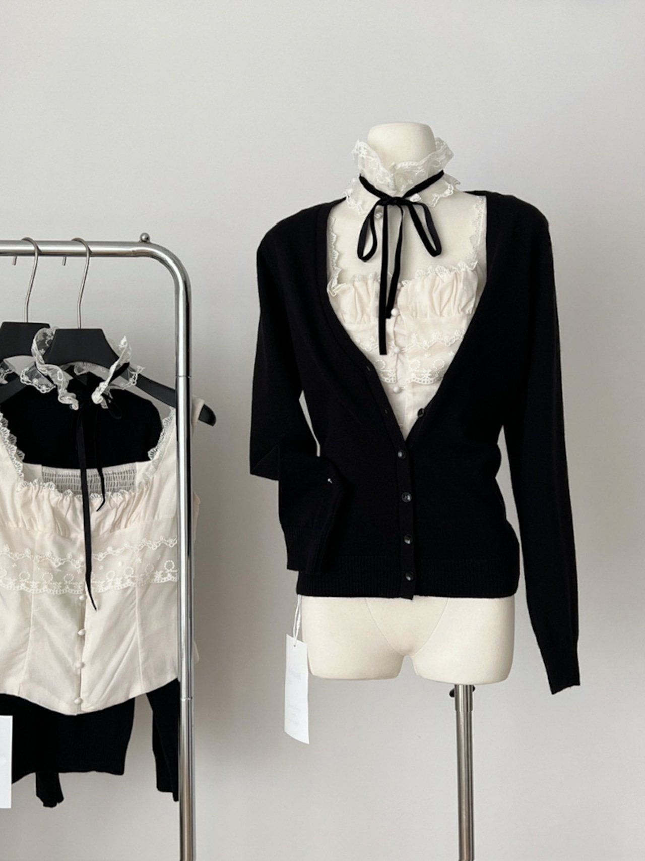 ブラックカーディガン LK1754