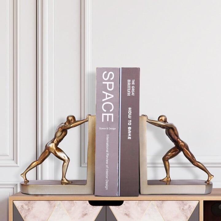 【未使用】イタリアンブロンズ　ブックエンド　女性　足　本立 未使用】イタリアンブロンズ ブックエンド 女性 足 本立 【公式