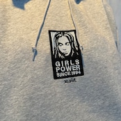 【X-girl】FACE PATCH SWEAT HOODIE【エックスガール】