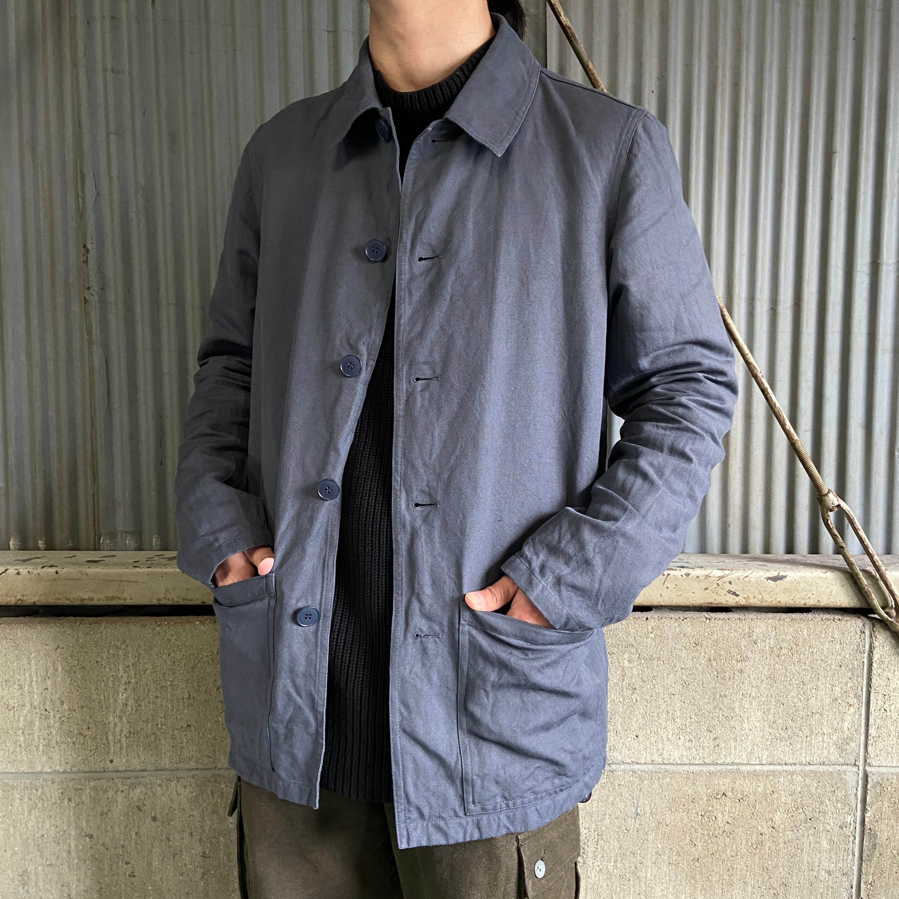 agnes b homme アニエスベー オム コットン×リネン ワークジャケット  