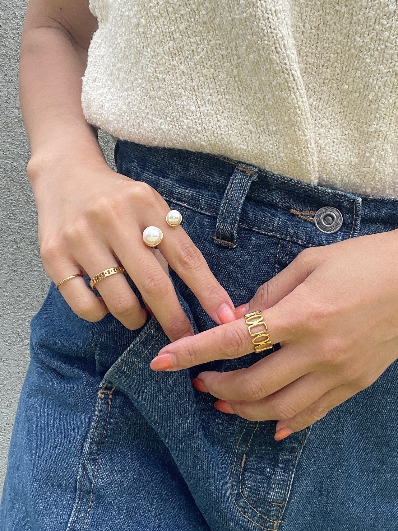 protrude pearl ring