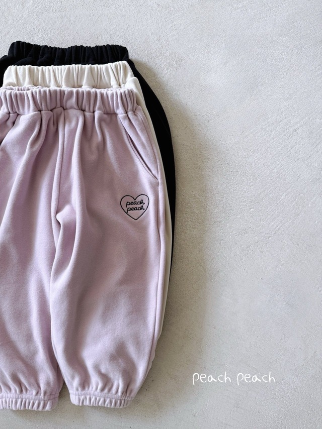 予約 Peach fleece pt  [peach peach]