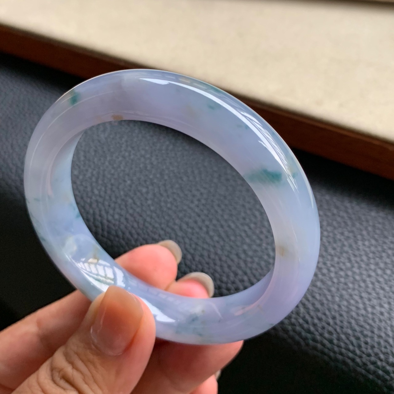 本翡翠バングル 満紫 氷種 高級品 太め 一点物 | FARBE