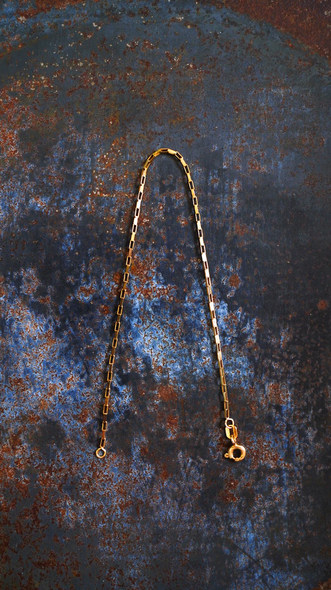 【イタリア製】 オールド ペーパークリップチェーンブレスレット 9K イタリア製】 オールド ペーパークリップチェーンブレスレット 9K