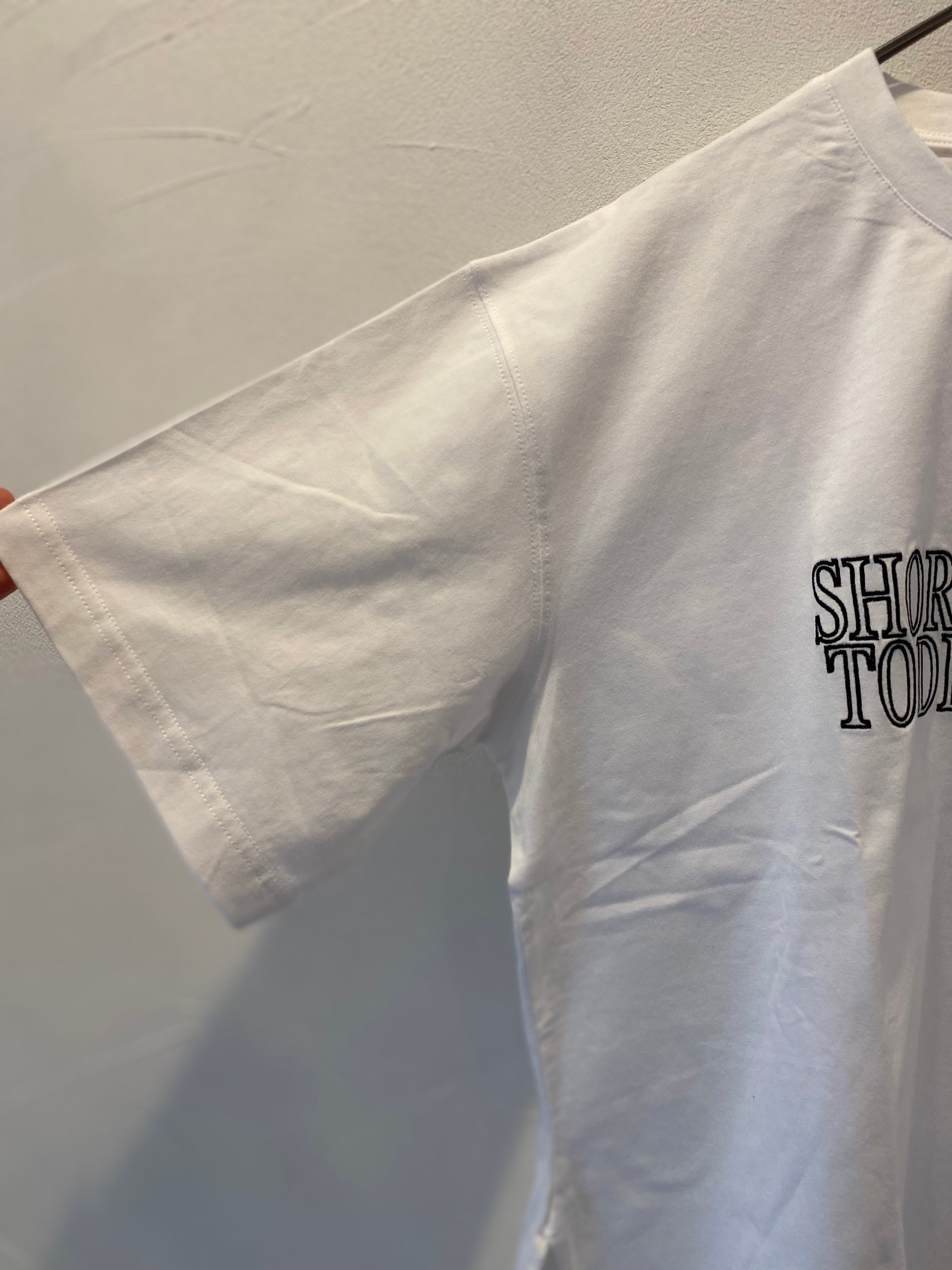【SELECT】ロゴ刺繍ラウンドヘムbigTシャツ