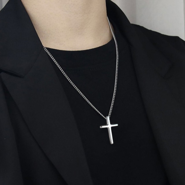 シンプルデザイン クロスネックレス af0158