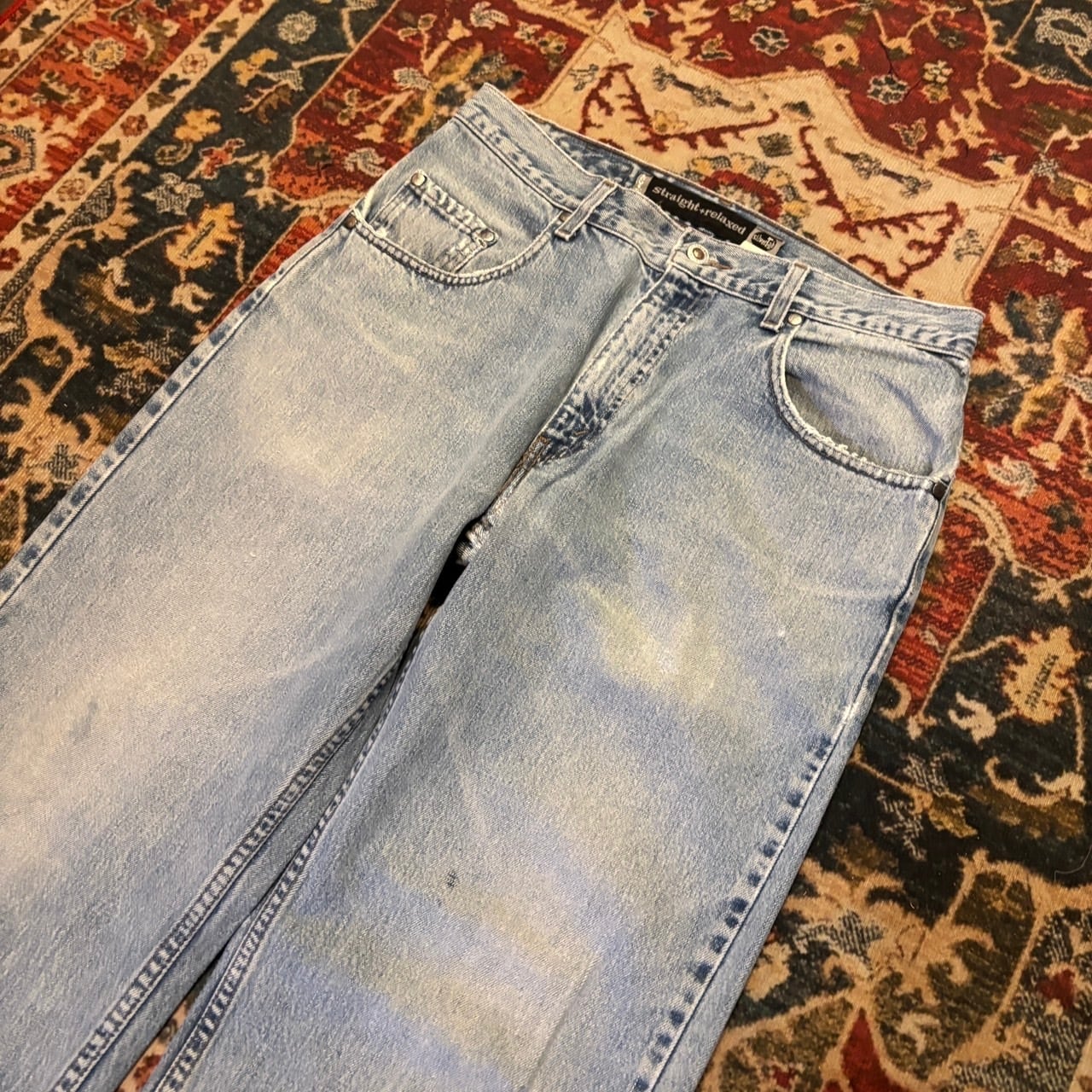 90s USA製 Levi's Silber Tab LEAN シルバータブ デニムパンツ W32 L30