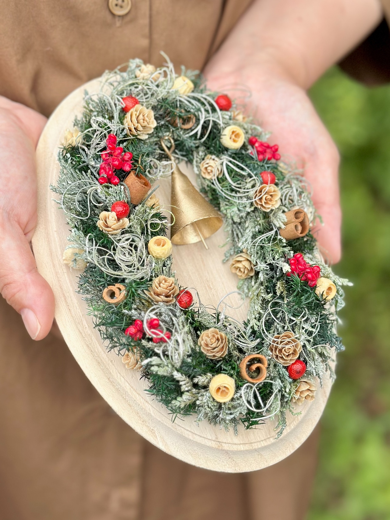 実りの森リース(木のプレート) 【季節限定商品】 画像5