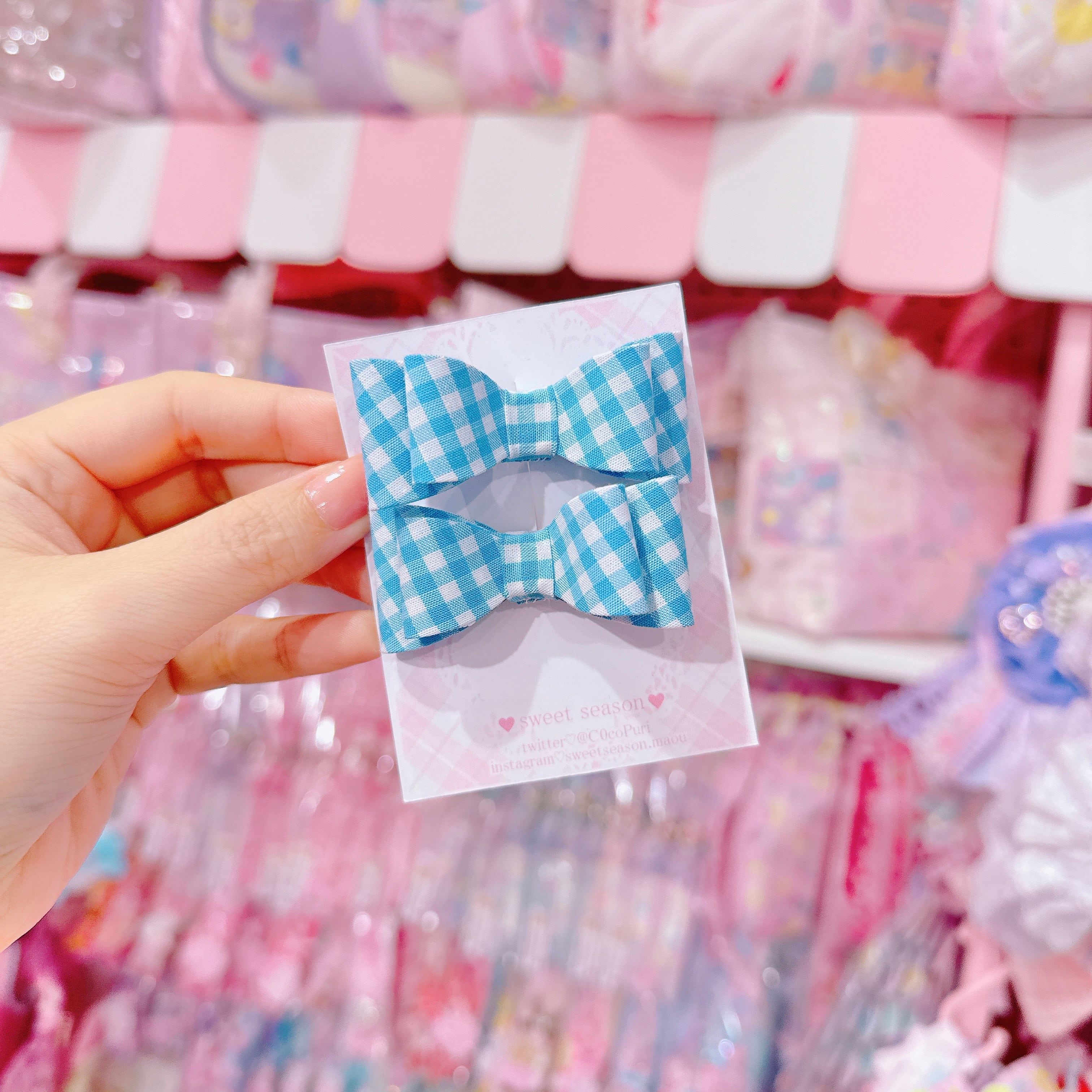 【C8】14-20立体リボンツインヘアクリップ