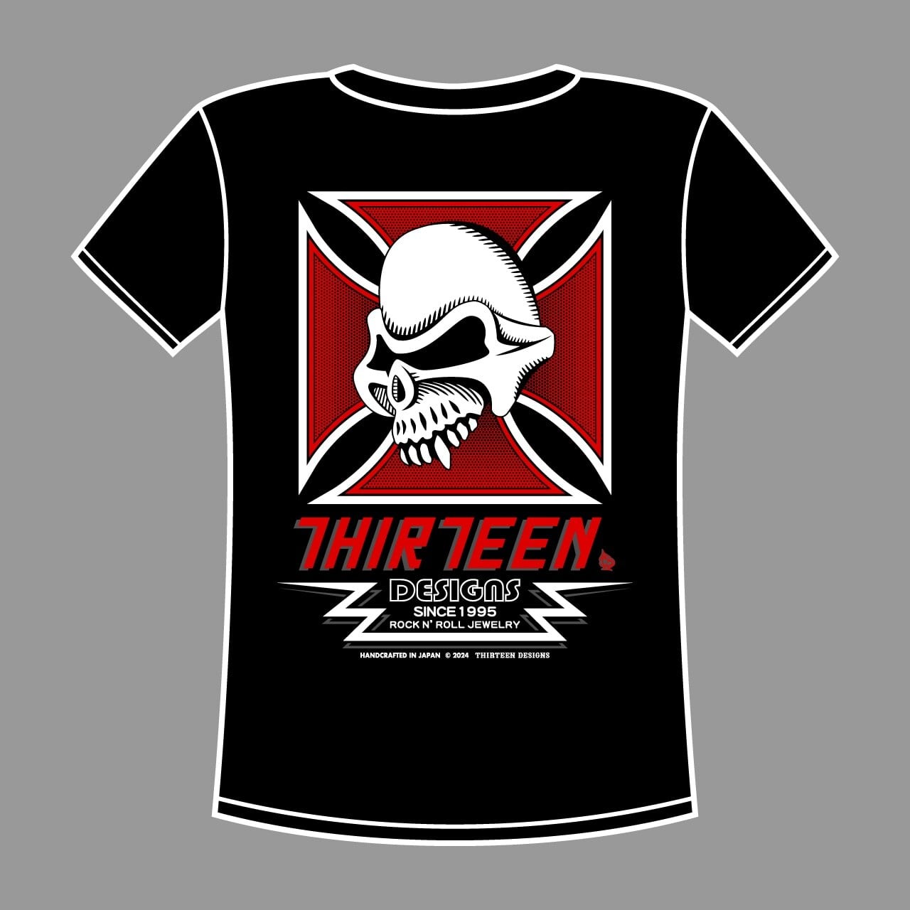 THIRTEEN DESIGNS サーティーンデザインズ 2024 LIMITED T-SHIRT BLACK