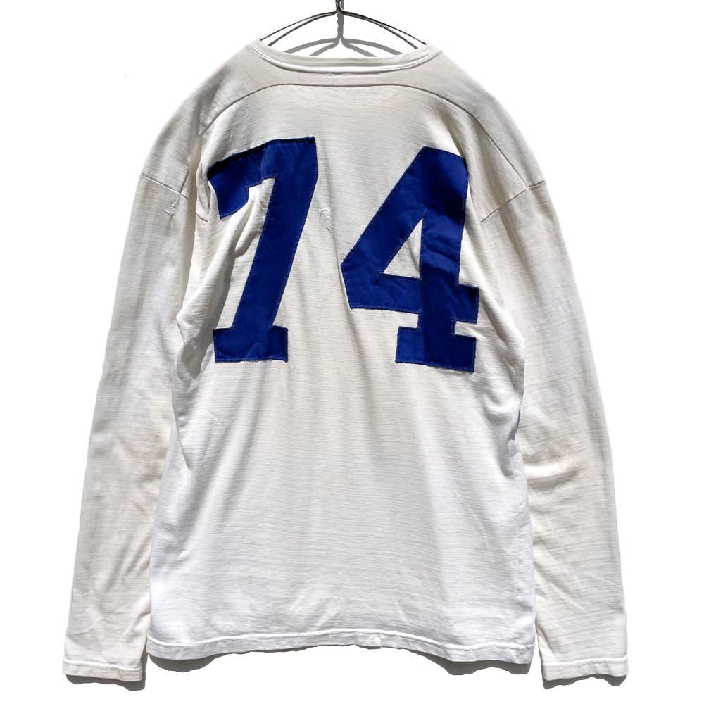 Wilson - Made In USA] Vintage Football Numbering Game Shirt [1960s