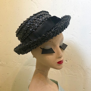 VINTAGE classic straw hat