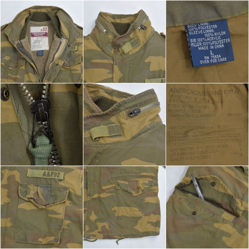 00s Abercrombie and Fitch アバクロンビー＆フィッチ M-65型 3WAY