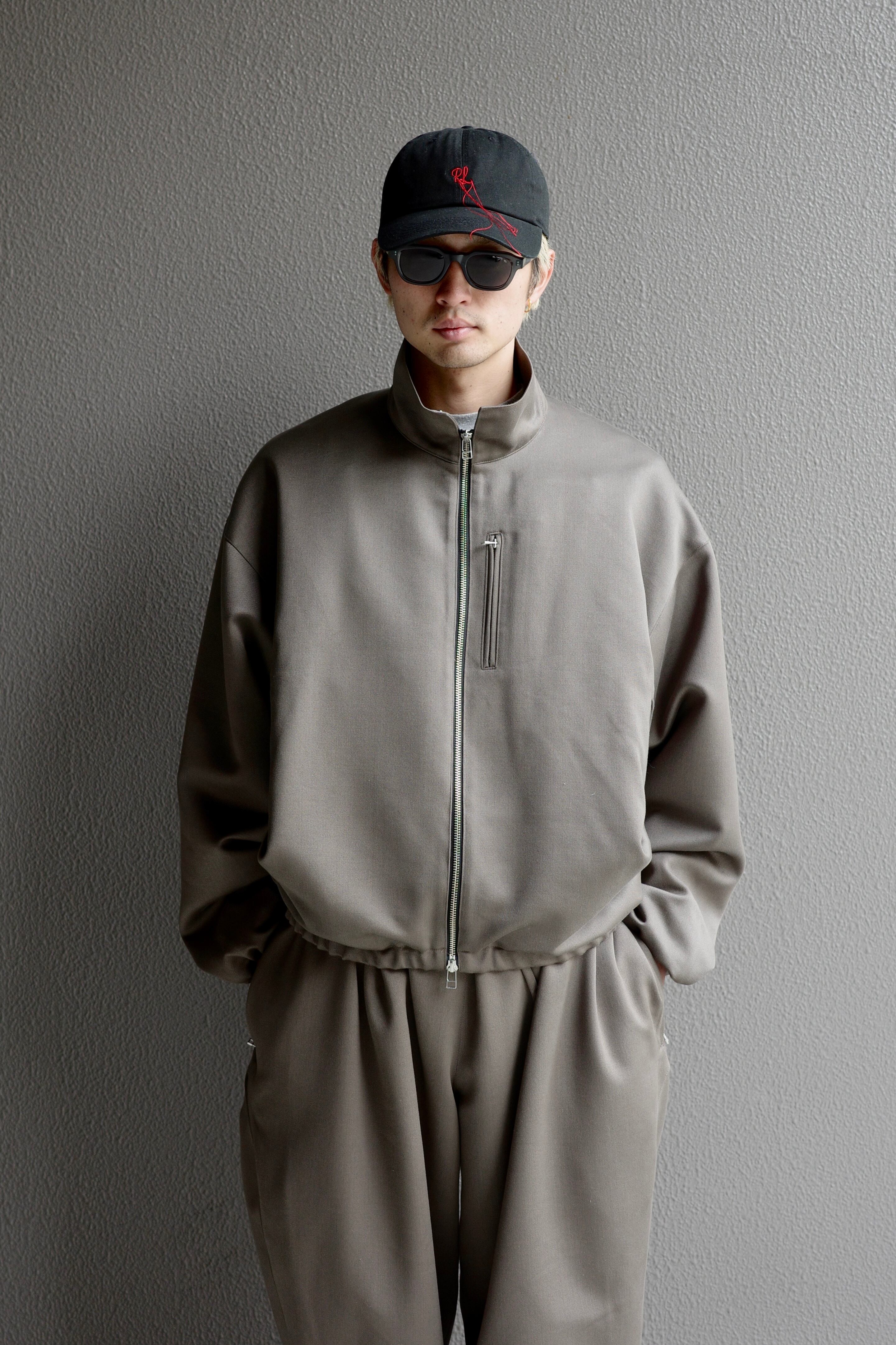 BIBLIOTHERK【DRAPED TRACKSUIT -Brown-】 | lloomm