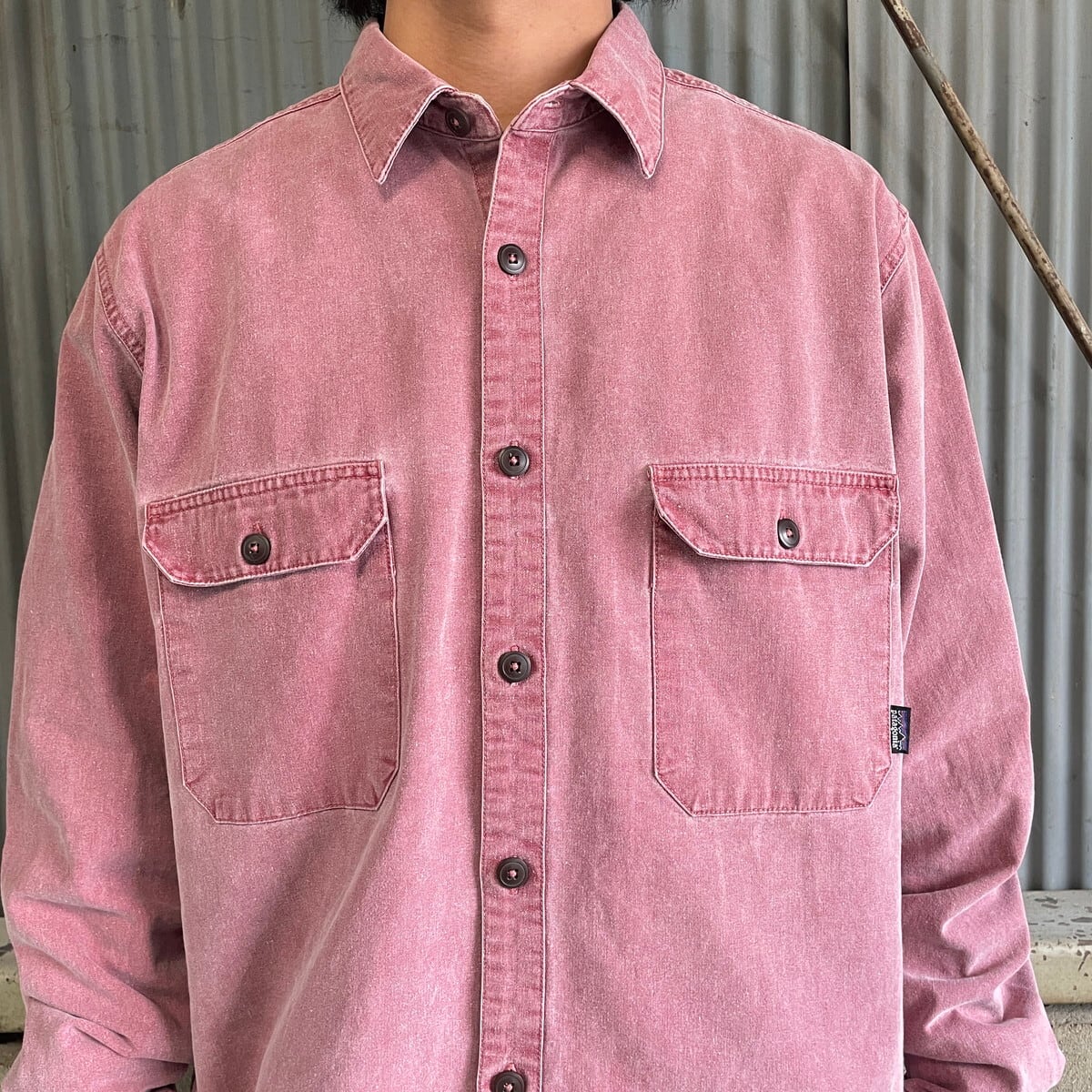 90年代 Patagonia パタゴニア キャンバス コットンシャツ メンズXL相当 