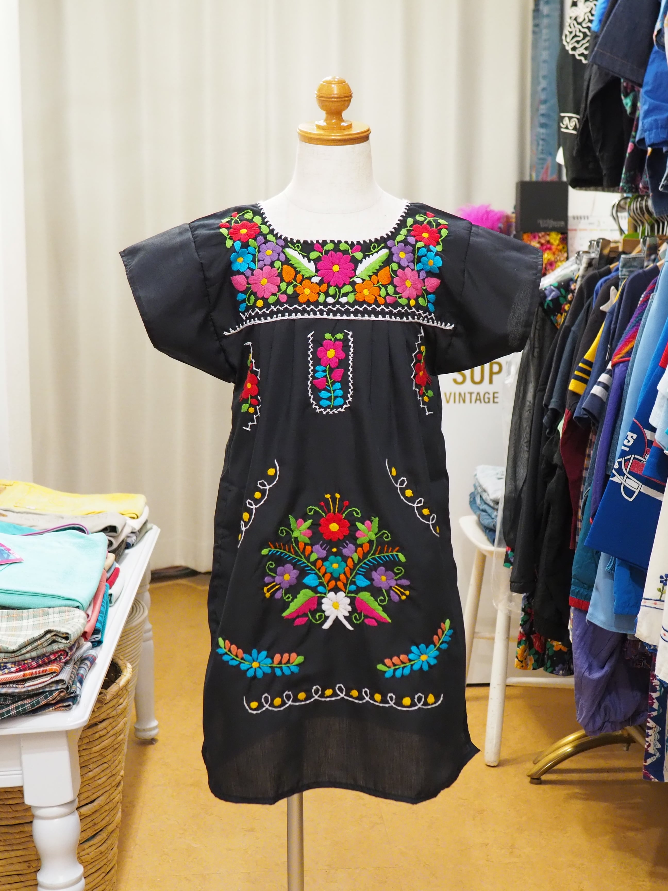 110-120㎝ メキシコ刺繍ワンピース 新品セレクト商品 | HONEY SUPPLY 110-120㎝ メキシコ刺繍ワンピース 新品セレクト商品 | HONEY SUPPLY