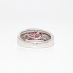 ミステリーセッティング ルビー リング K18(WG) / 1.620ct / DA 0.780ct