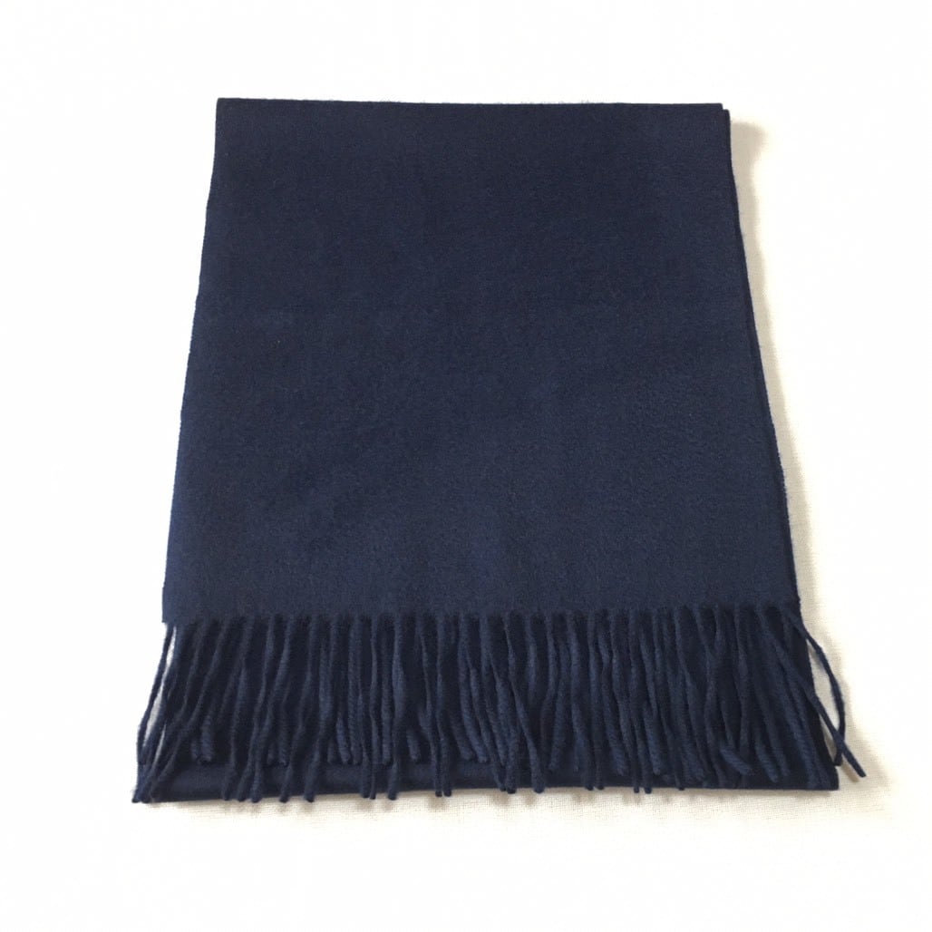 カシミヤマフラー ネイビー | クルーズ・インターナショナル ― crews