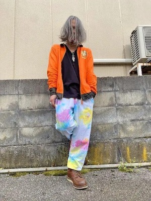 タイダイ染め Tie-dye スウェットパンツ Lサイズ　カラフル HD21-46