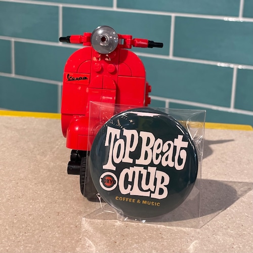 TOP BEAT CLUB ロゴ缶 バッジ