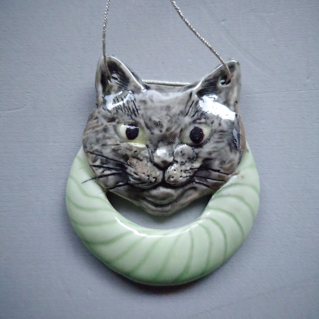 猫モチーフYO窯 WALL HANGING Cat⑦