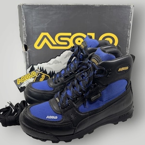 【ASOLO】Skyriser ハイキングブーツ GORE-TEX US10.5 BLUE/BLACK アゾロ スカイライナー ゴアテックス GTX アウトドア ストリート AS-503M