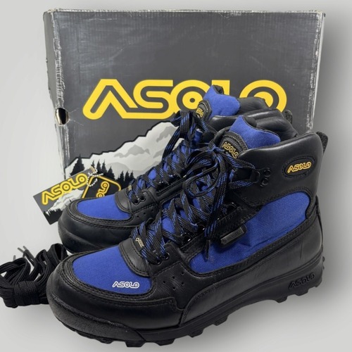 【ASOLO】Skyriser ハイキングブーツ GORE-TEX US10.5 BLUE/BLACK アゾロ スカイライナー ゴアテックス GTX アウトドア ストリート AS-503M