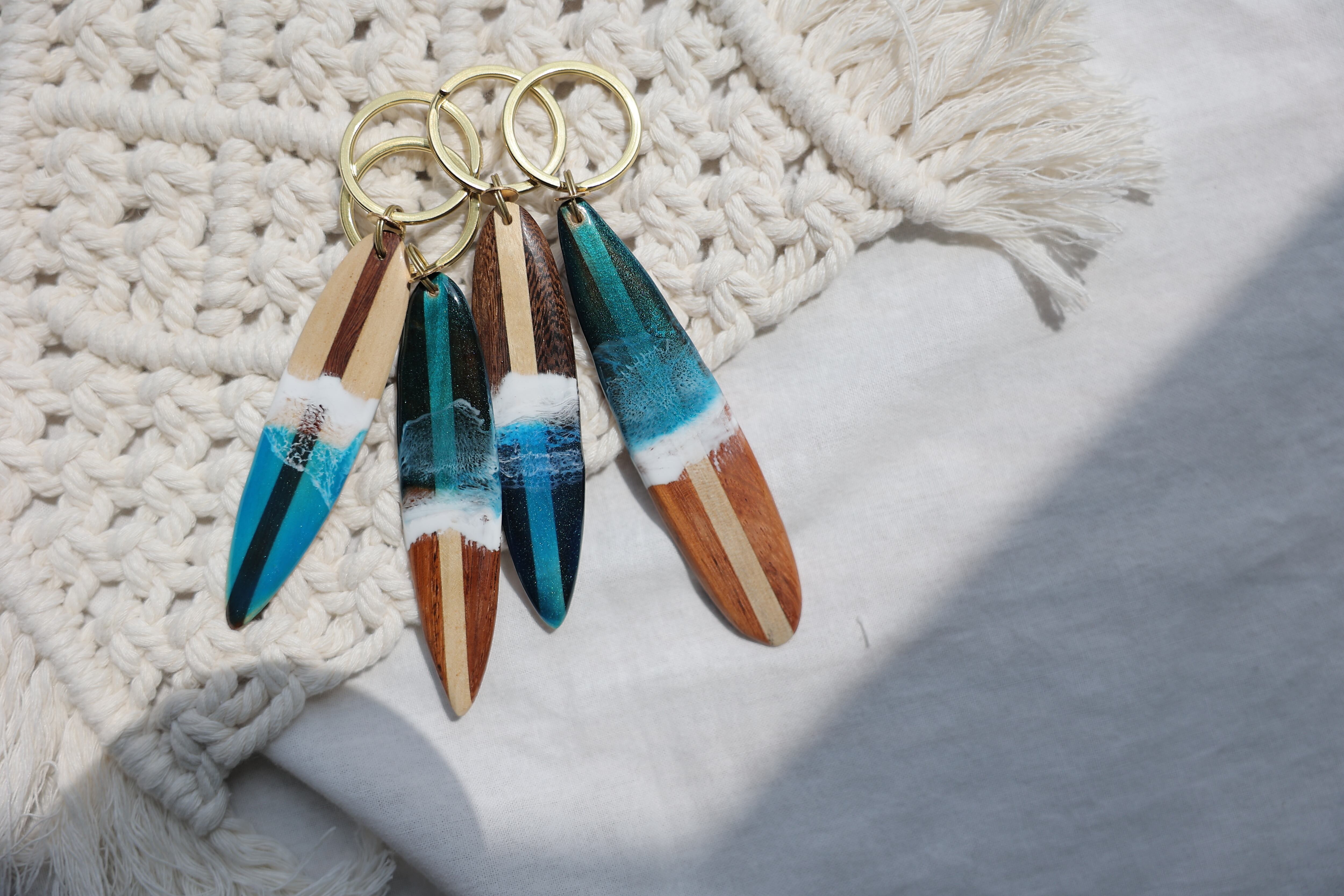 ♡ 革タグ サーフボード 久しい ハンドメイド ♡