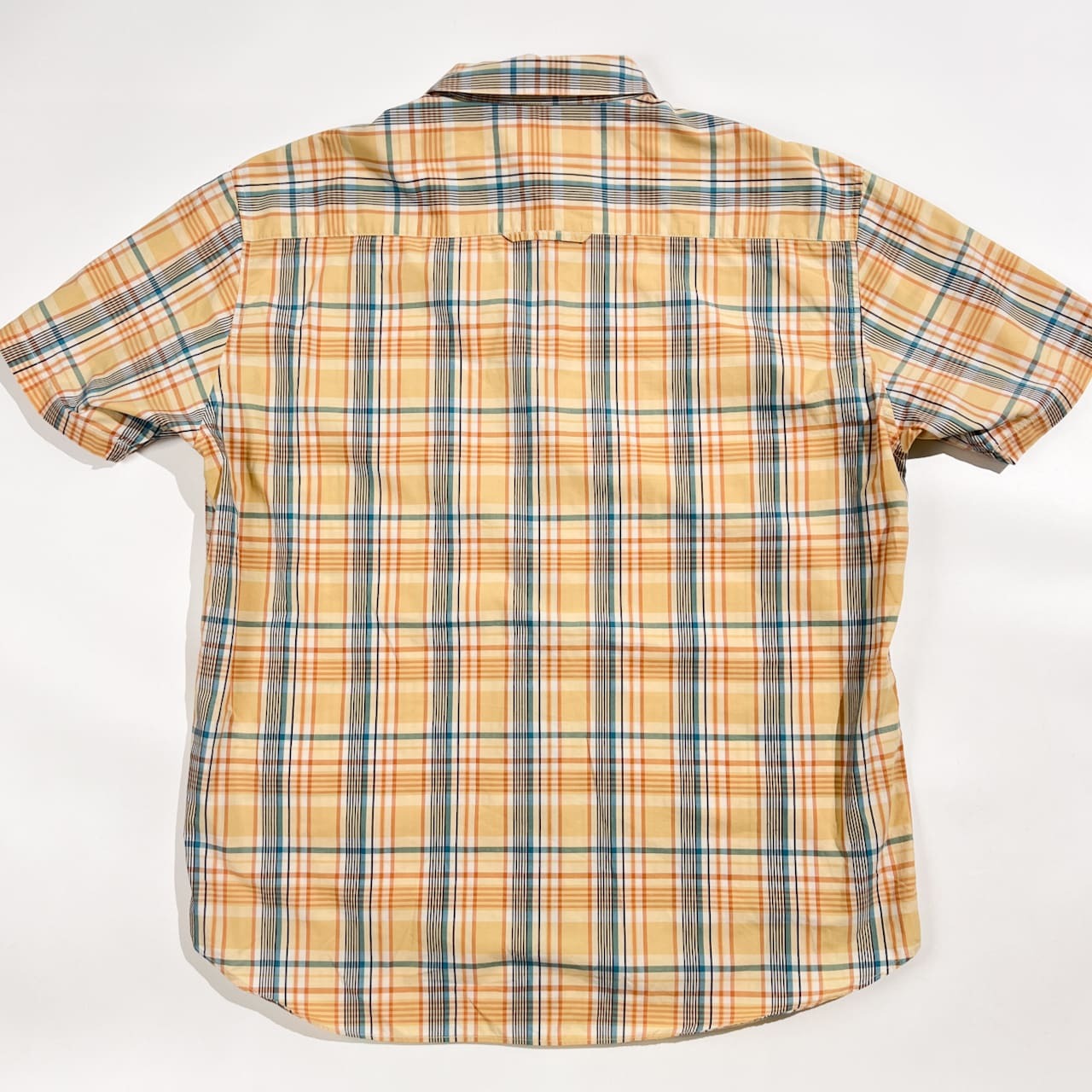 Mademoiselle NON NON マドモアゼルノンノン チェック 半袖 シャツ /オレンジ イエロー系 レディース パパス