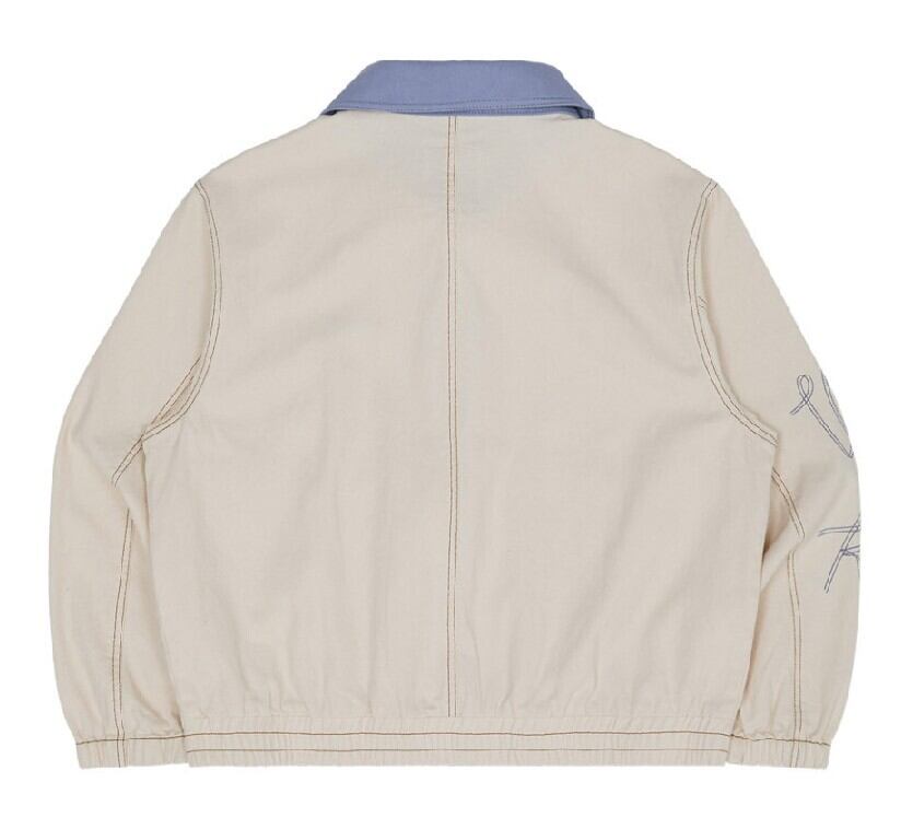 ☆NCT WISH リク 着用！！【WAIKEI】Color block work jacket IVORY