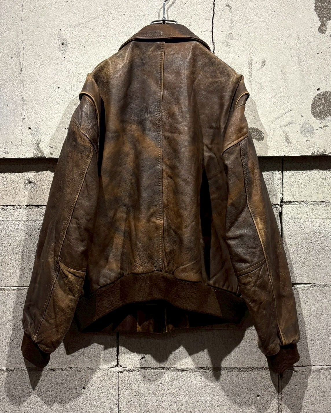 Caka otto】80's Euro Vintage Good Aging Leather Jacket | Caka(カカ