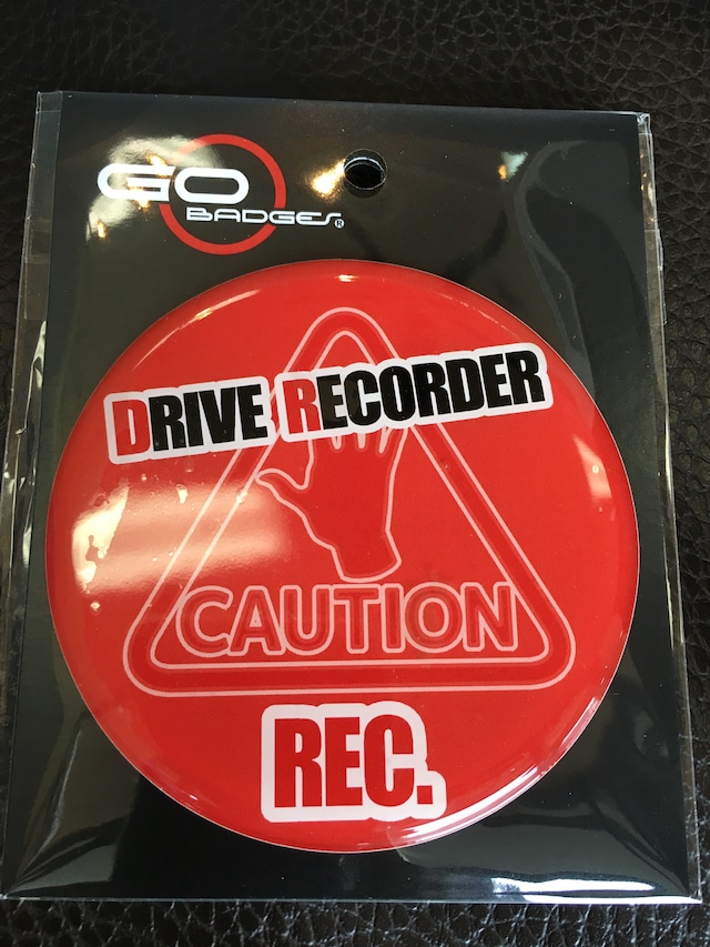 163番 ゴーバッジ DRIVE RECORDER RED