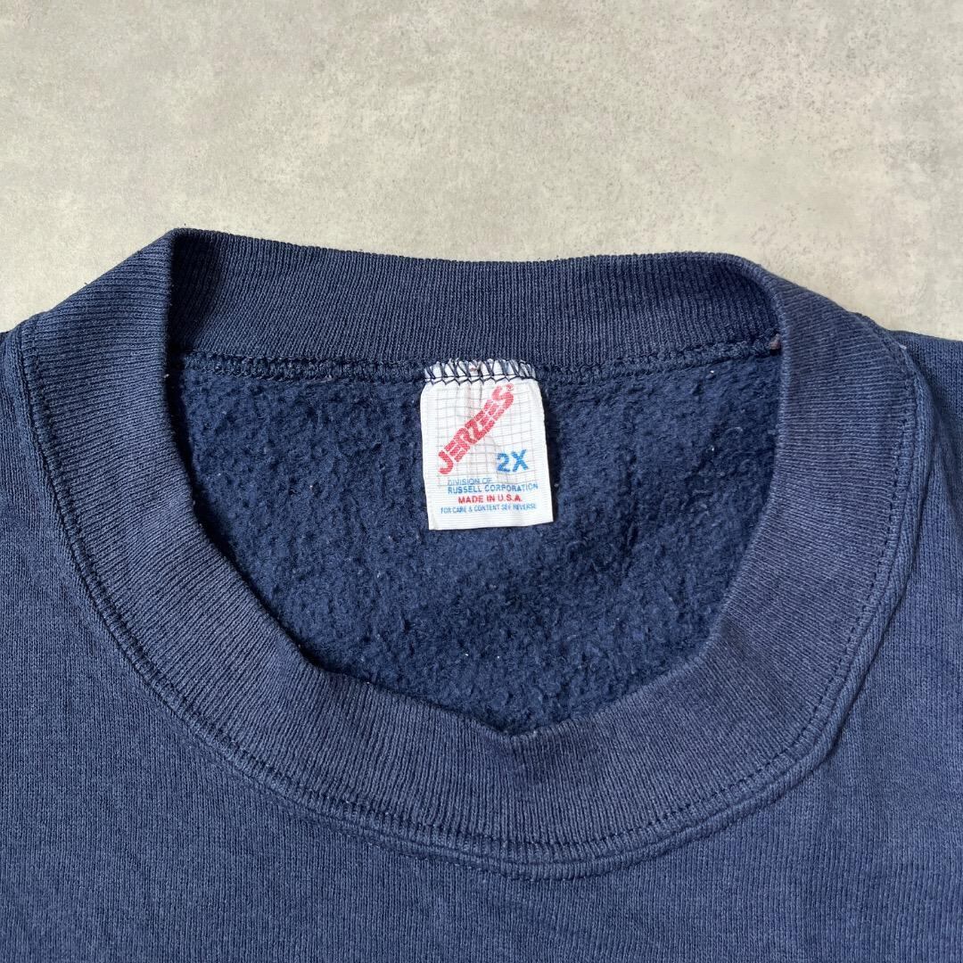 ジャージーズ スウェット 古着 USA製 80s 無地 2XL 紺 17115 | fuufu