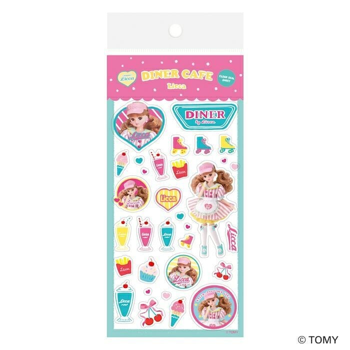 リカちゃん Oshigoto Licca 透明シールシート ダイナーカフェ | てんく