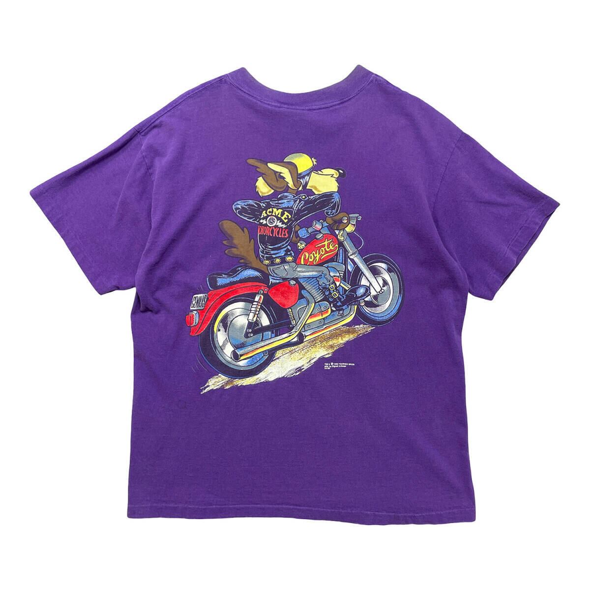 90s USA製 ルーニーテューンズ ワイリーコヨーテ Tシャツ ビンテージ 古着 USA製 90S Loony Tunes ルーニーテュンズ ワイリーコヨーテ