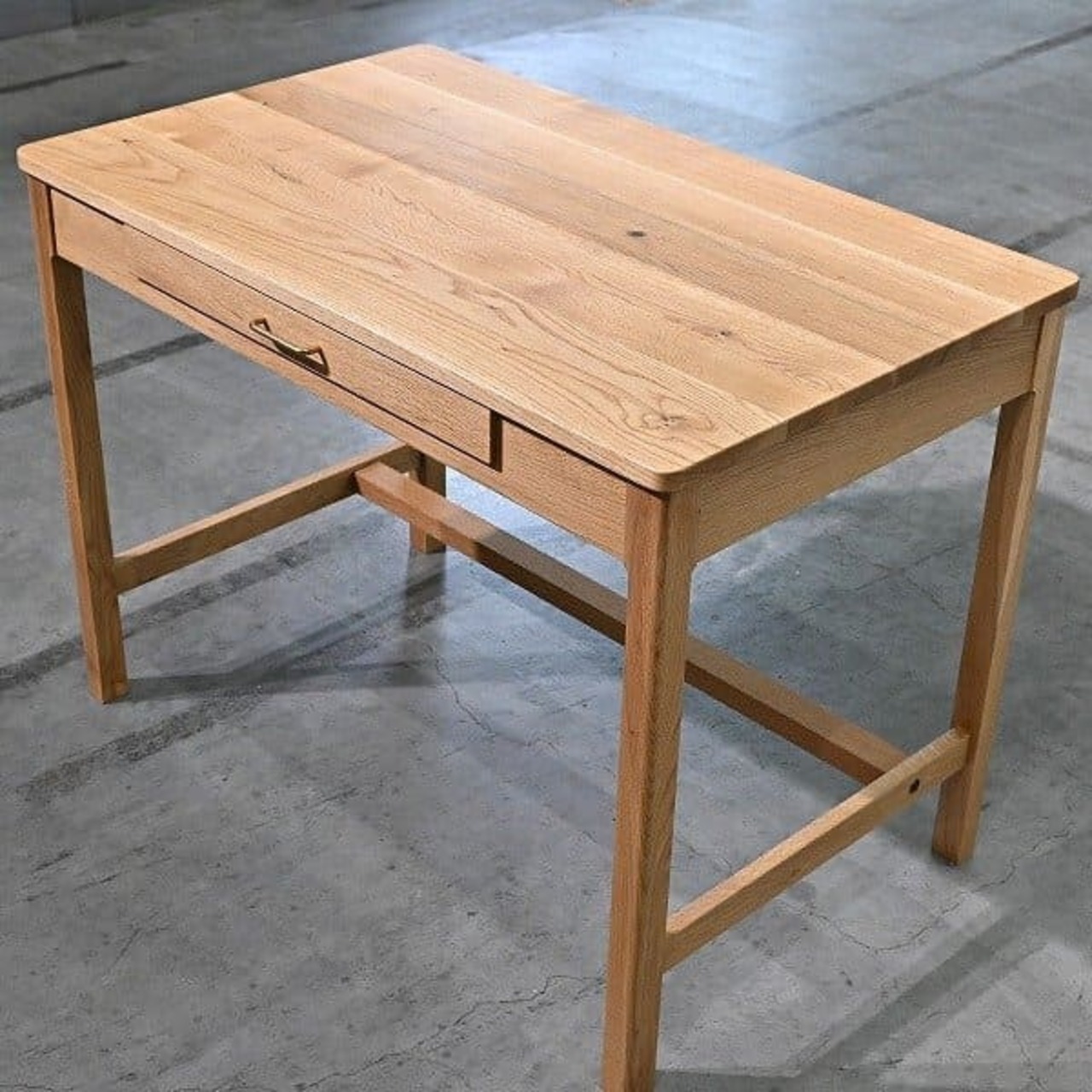 展示品 広松木工 15万「TUTTO 098」デスク オーク無垢材 勉強机 学習 オフィス 子供部屋 抽斗 引き出し ドロワー ナチュラル トゥット【中古家具/中古インテリア/USED家具ユーズド家具/リサイクル】