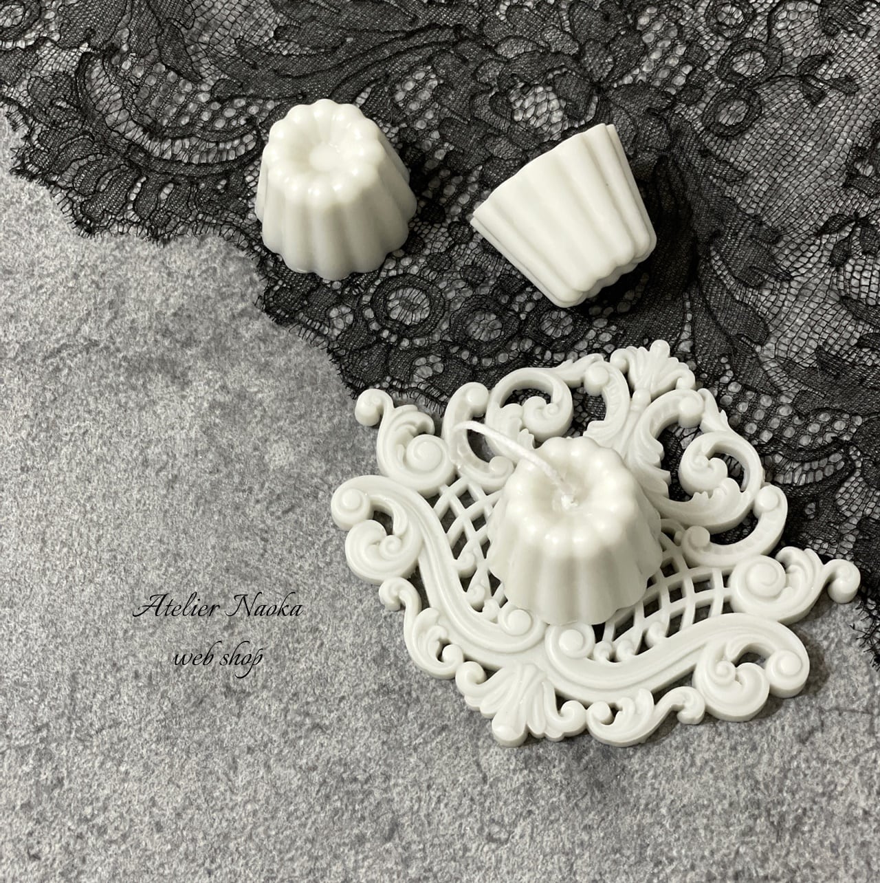 かぬれ出品 miniカヌレ(3個set) シリコンモールド | シリコンモールド・クレイ