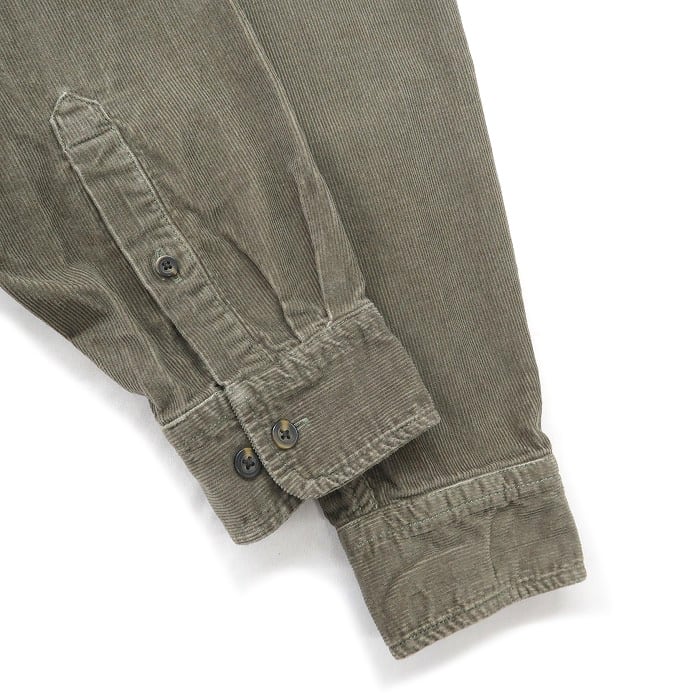 古着 ジェイクルー J.CREW コーデュロイ 長袖シャツ オリーブグリーン