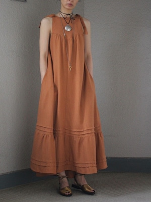 70s linen Dress(sale)