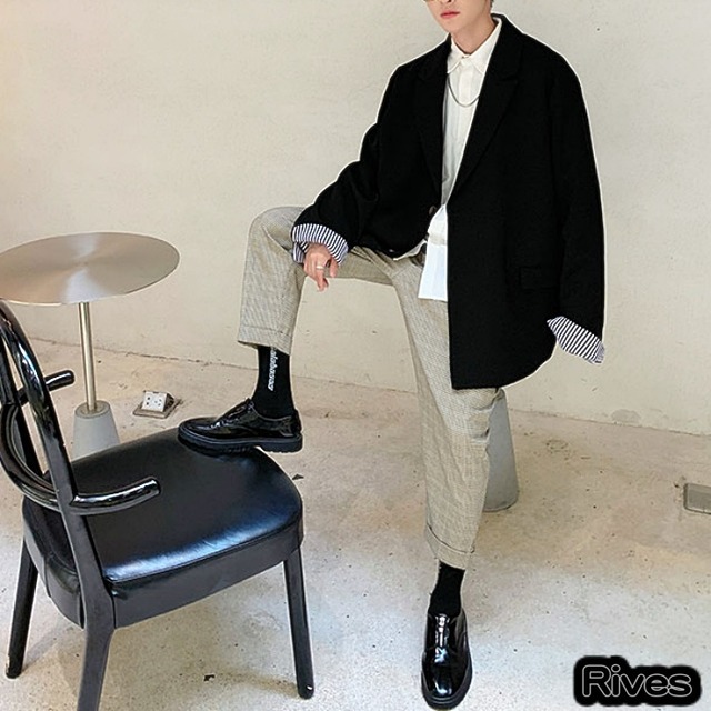 ジャケット アウター メンズ ブラウン 長袖 綺麗目 オシャレ 韓国 オルチャン 原宿 ストリート系 モード系 ストリートファッション 韓国ファッション アパレル Rives リーブス 黒 クリーム ライトブルー ブラック Rives ジャケット アウター メンズ ブラウン 長袖 綺麗目 オシャレ 韓国 オルチャン 原宿 ストリート系 モード系 ストリートファッション 韓国ファッション アパレル Rives リーブス 黒 クリーム ライトブルー ブラック Rives