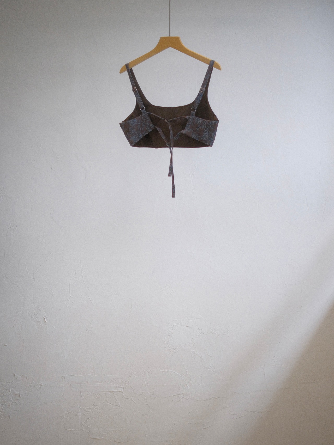 Jacquard Back-Belt Bustier / BROWN - 1