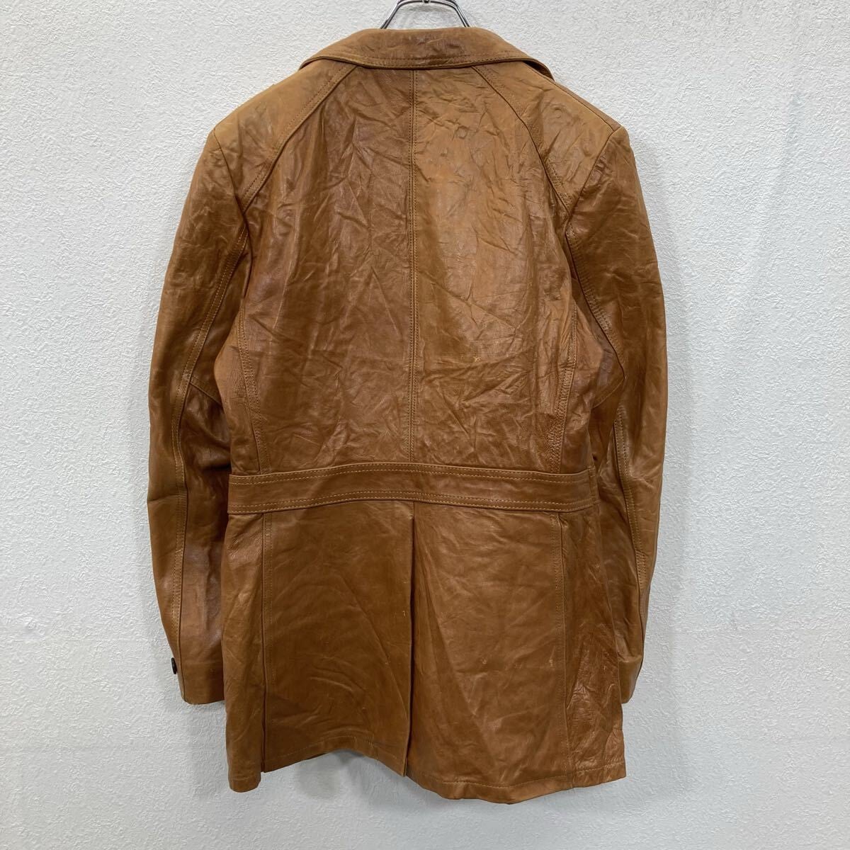 70s SILTON CALIFORNIA レザージャケット M ボタン テーラードタイプ