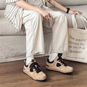 【Stk112】Suede Panel Chunky Sneaker