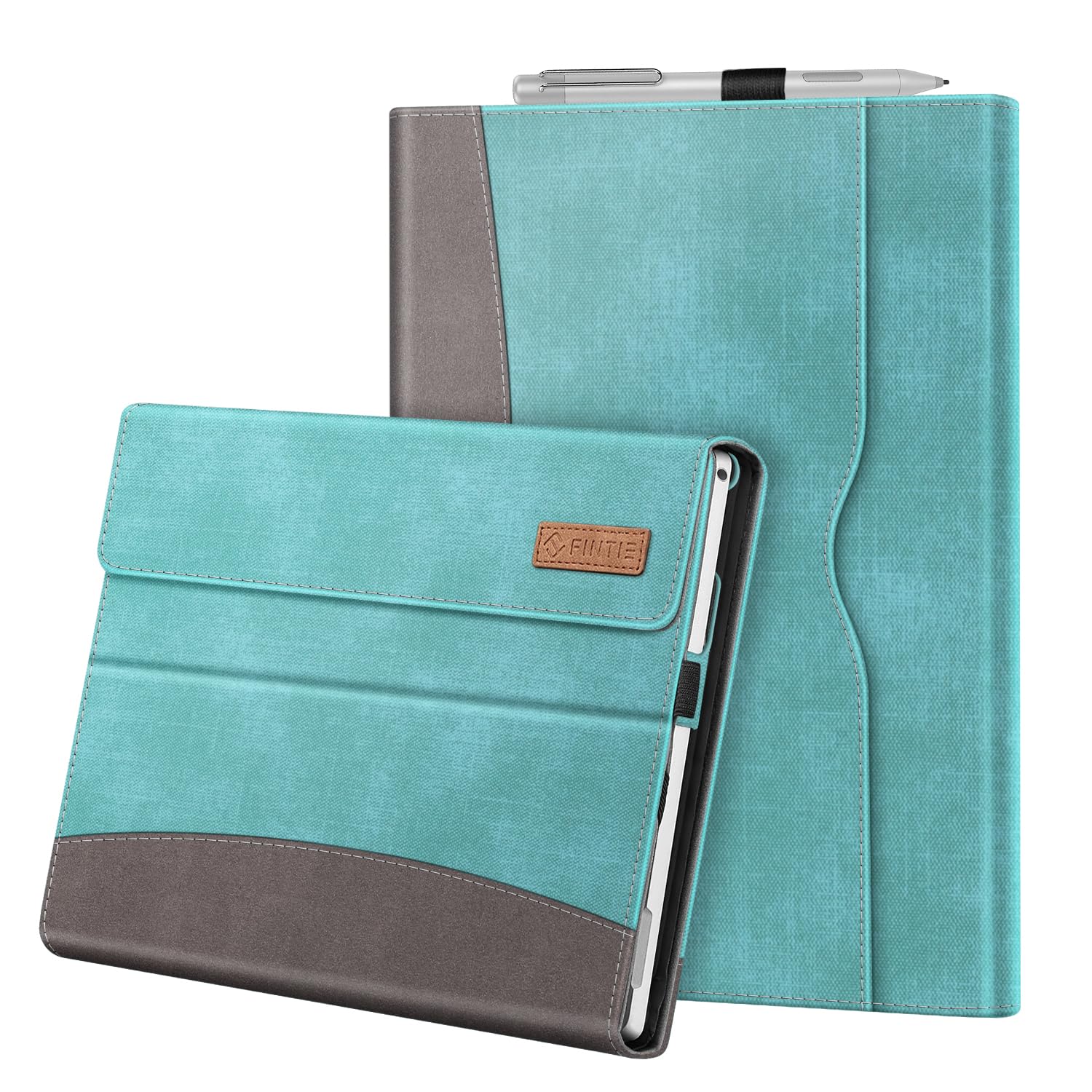 Fintie Microsoft Surface Pro 7 Plus/ 7 / 6 / 5 2017 / 4 / 3 用ケース カバー(ターコイズ)